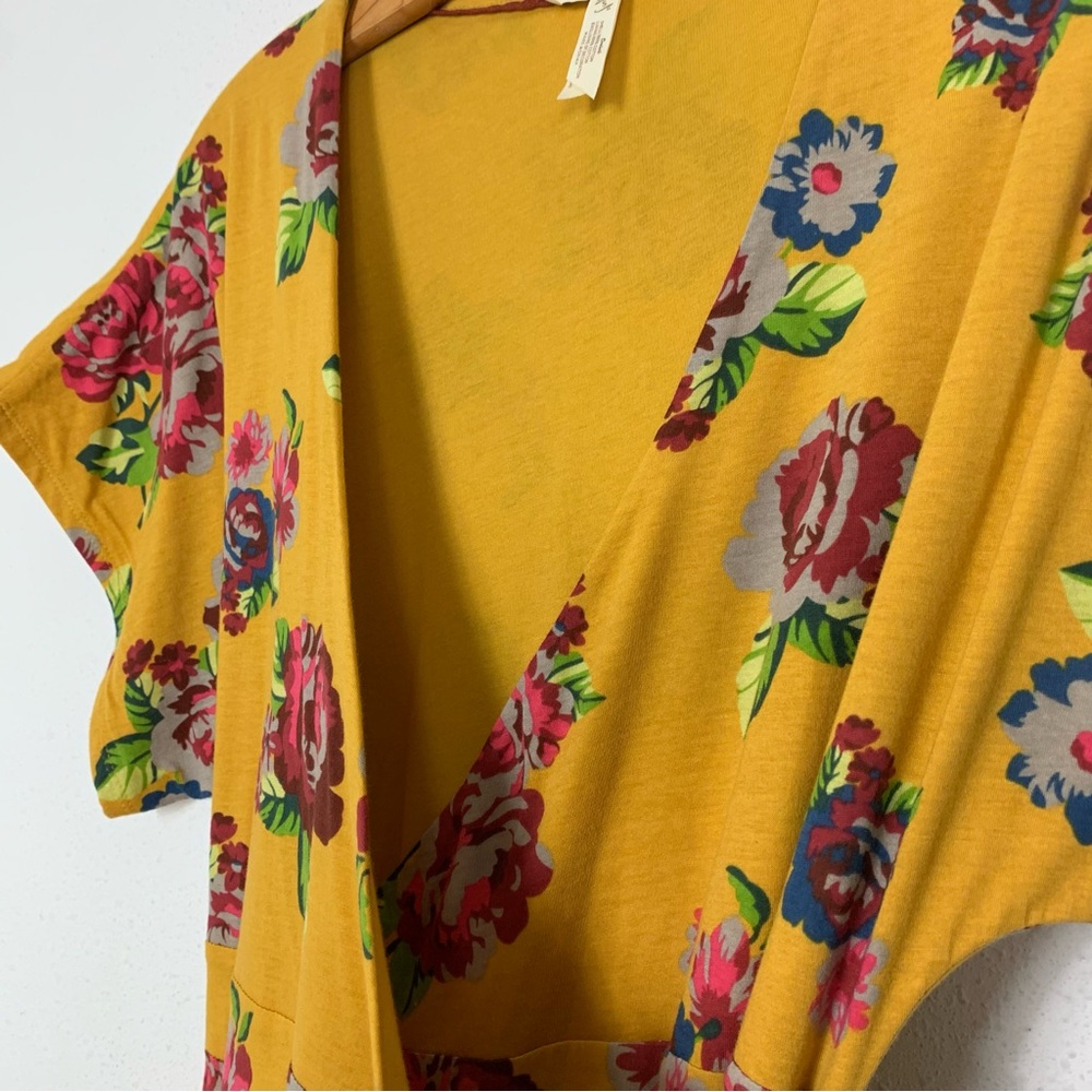 Matilda Jane Alana Yellow Floral Wrap Maxi Dress Garden Sz Small - Picture 5 of 11